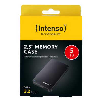 2. Intenso 2,5" Memory Case Externe Festplatte 5 TB 5400 U/min 2,5" USB Typ-A 3.2 Gen 1 (3.1 Gen 1) Schwarz