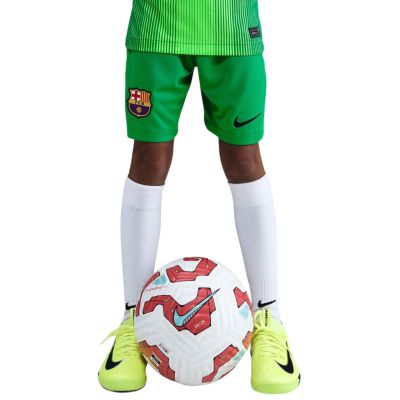 Nike FC Barcelona 2025/26 Stadium Goalkeeper Kinder-Shorts grün HQ0475 310