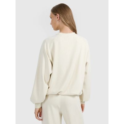 7. Damen-Sweatshirt aus Modal (Größe 4F 4FRAW25TSWSF2508-12S) ohne Reißverschluss