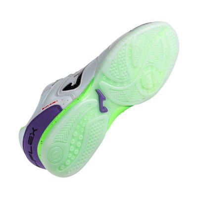 12. Joma Top Flex 2505 Hallenfußballschuhe weiß und lila TOPW2505IN
