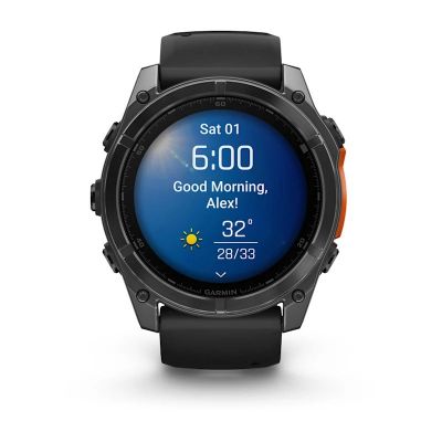 9. Garmin Fenix 8 51 mm schwarze Uhr