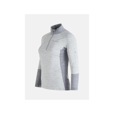 6. Peak Performance W Magic Half Zip Thermoshirt Grau