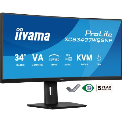 25. iiyama XCB3497WQSNP-B1 34"-Monitor - Flachbildschirm - 86,4 cm