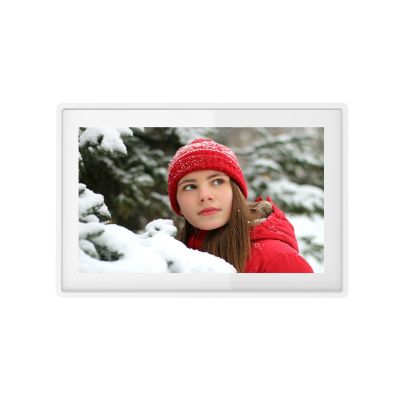 Denver PFF-1021WHITE Digitaler Bilderrahmen, Weiß, 25,6 cm (10,1") Touchscreen, WLAN