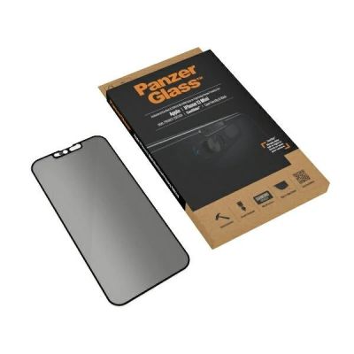 5. PanzerGlass E2E Mikrofrakturiertes gehärtetes Glas für iPhone 13 Mini Hüllenkompatibel, CamSlider Sichtschutz, antibakteriell – Schwarz