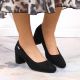 8. Sergio Leone W SK314D Wildleder Pumps mit Absatz Schwarz