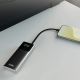 10. SBS 10000 mAh PD 20 W Powerbank mit LCD-Display und integriertem USB-C-Kabel - Grau
