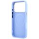 7. Guess Saffiano Peony & Ring MagSafe Hülle für iPhone 17 Pro Max / 18 Pro Max - Hellblau