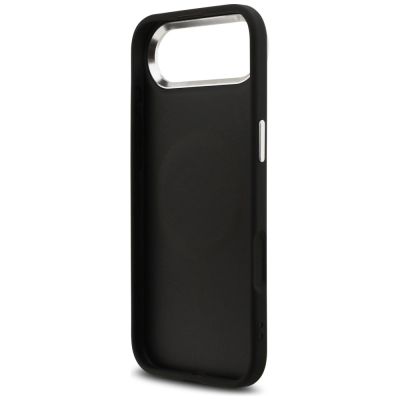 7. Guess Glitter Triangle Logo MagSafe Case für iPhone 17 Air - Schwarz