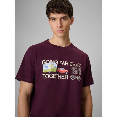 4. Herren-T-Shirt mit Aufdruck, regulär, Größe 4F 4FRSS26TTSHM3810-50S
