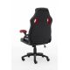 6. Raptor Gaming 437764 Gaming-Stuhl, gepolsterter Sitz, Schwarz, Rot
