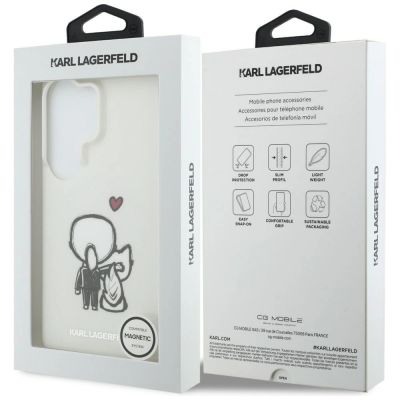 8. Karl Lagerfeld IML Karl&Choupette MagSafe Hülle für Samsung Galaxy S26 Ultra - Transparent