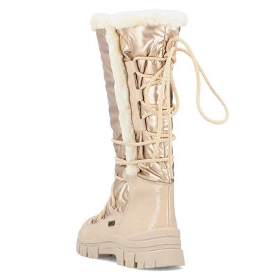 24. Rieker W RKR640 wasserdichte hohe Schneestiefel beige