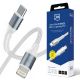 3mk Hyper Cable N-SERIES USB-C / Lightning 50cm PD 3.0 9V/3A 27W - weiß