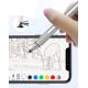 8. Baseus Golden Cudgel ACPCL-0S doppelseitiger Eingabestift für Tablets, Telefone mit Gelstift – Silber
