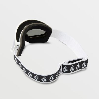 3. Volcom Footprints Damen/Herren Snowboard Sport Skibrille Silber (VG0622116)