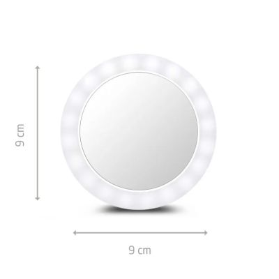 3. Ecomed by Medisana CM-20E Kosmetikspiegel mit Hintergrundbeleuchtung für Selfies/Blogs
