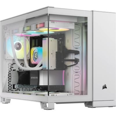 9. Corsair 2500X RGB ICUELINK WEISSES Gehäuse