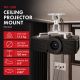 5. MACLEAN Projektor-Deckenhalterung, 54–320 mm, bis zu 13,5 kg, 360°-Drehung, MC-200 W