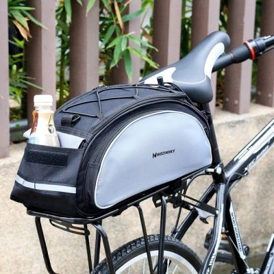 13. Wozinsky Fahrrad-Gepäcktasche mit Schultergurt, 13 l, Schwarz (WBB1BK)