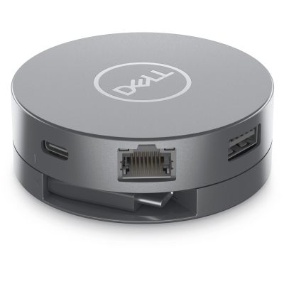DELL DA305 Kabelgebundener USB 3.2 Gen 2 (3.1 Gen 2) Typ-C Silber