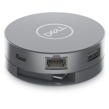DELL DA305 Kabelgebundener USB 3.2 Gen 2 (3.1 Gen 2) Typ-C Silber