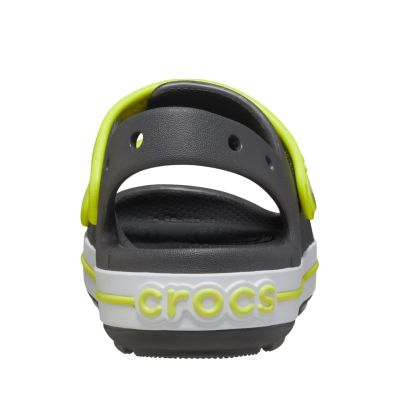 3. Crocs Crocband Cruiser Kindersandalen Grau-Grün 209424 1NJ