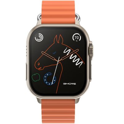 2. Herren-Smartwatch RUBICON RNCF17 Titan/Orange SMARUB269