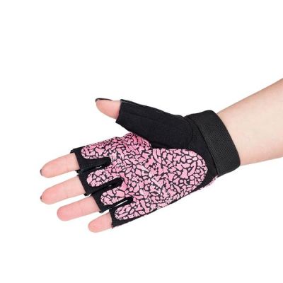 11. Turnhandschuhe Pink/Grau W HMS RST03 rL