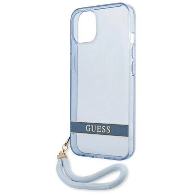 6. Guess GUHCP13MHTSGSB iPhone 13 6.1 "blau / blau Hardcase Translucent Stap