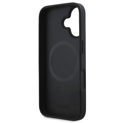 7. DKNY Checkered Pattern Magsafe Hülle für iPhone 16 Plus – Schwarz