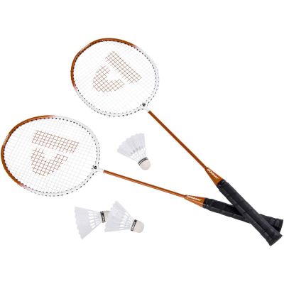 4. DONNAY 6-IN-1 ORANGE BADMINTON-SET IM KOFFER