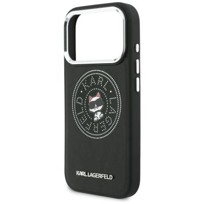6. Karl Lagerfeld Point & Choupette Sketch MagSafe Hülle für iPhone 17 Pro - Schwarz