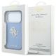 8. Guess Smooth & Big Strass Logo Hülle für iPhone 18 Pro Max / 17 Pro Max - Blau