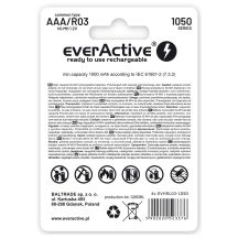 EVERACTIVE BATTERIEN R03/AAA NI-MH 550 MAH INFINITY LINE - BLISTER 4 STÜCK EVHRL03-550