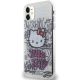 2. Hello Kitty IML Kitty On Bricks Graffiti Hülle für iPhone 11 / Xr – weiß