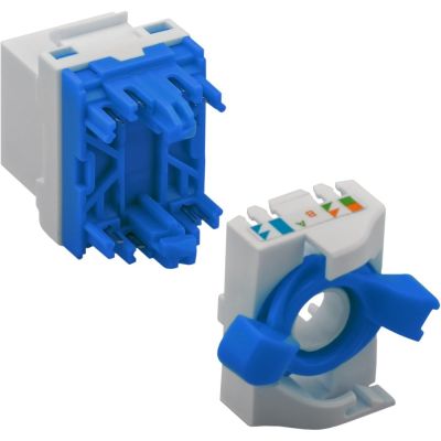 3. TECHLY SELBSTKLEMMENDES KEYSTONE RJ45-MODUL CAT.6A U/