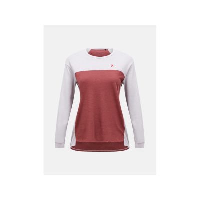 PEAK PERFORMANCE Damen-Langarmshirt aus Wollmischung, Grau