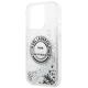 6. Karl Lagerfeld KLHCP14LLCRSGRS iPhone 14 Pro 6.1" Silber / Silber Hardcase Liquid Glitter RSG