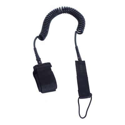 2. Sicherheitsseil für Enero SUP 9 Board, schwarz, spiralförmig, 275 cm - 1033211