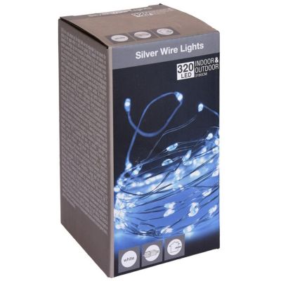 LED-Lichterkette mit 320 LEDs, kaltweiß