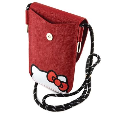 5. Hello Kitty Ledertasche „Hiding Kitty Cord“ – Rot