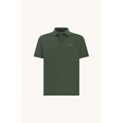 5. Paul&Shark Herren-Poloshirt, olivgrüne Baumwolle, 99311001-89 – klassisch, sportlich elegant