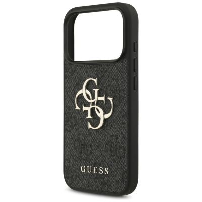 6. Guess 4G Big Logo Hülle für iPhone 17 Pro / 18 Pro - Schwarz