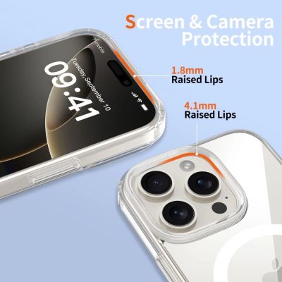 5. Tech-Protect Flexair Hybrid CC Magsafe Hülle für iPhone 16 Pro – transparent