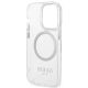 7. Guess GUHMP14XHTRMS iPhone 14 Pro Max 6,7" srebrny/silver hard case Metal Outline Magsafe