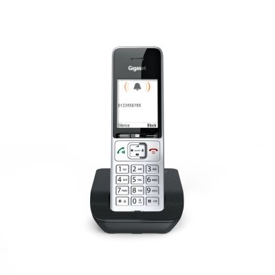 4. Gigaset 500 Comfort ECO DECT GAP CAT-iq silbernes schnurloses Telefon