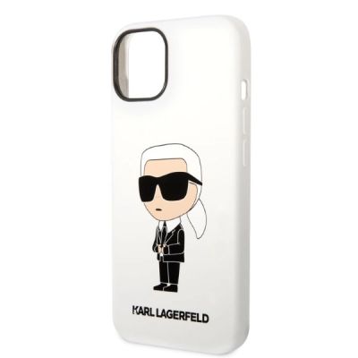 6. Karl Lagerfeld KLHCP14MSNIKBCH iPhone 14 Plus 6.7" Hardcase weiß/weiß Silikon Ikonik
