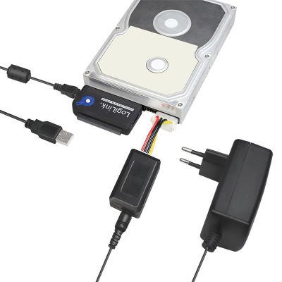 8. Logilink USB 2.0 zu IDE und SATA 2,5" / 3,5" Adapter Schwarz (AU0006C)