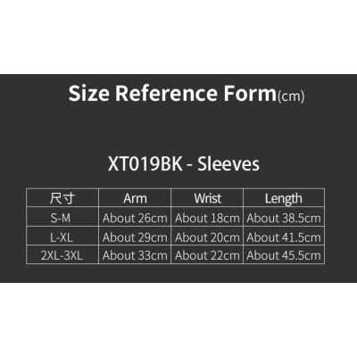 2. Rockbros isolierte Radarmlinge, schwarz, Größe 2XL/3XL